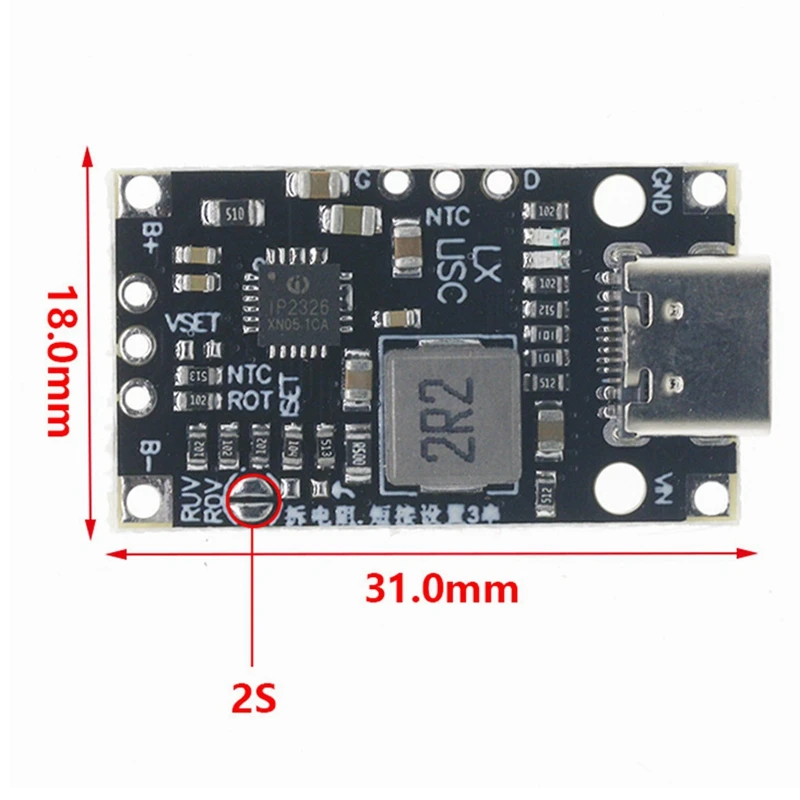 Lithium Batterij Opladen Boost Module Snel Opladen Met Gebalanceerde Ondersteuning Qc Snel Opladen