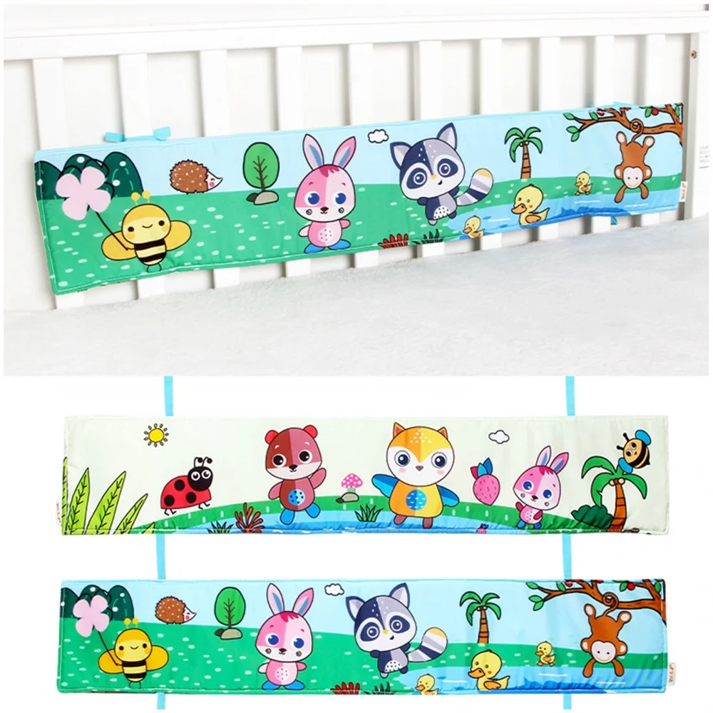 Baby Soft Cloth Book Double-Sided Crib Bumper Cloth Book High Contrast Crinkle Washable Tummy Time Book Toys for Infant Toddlers