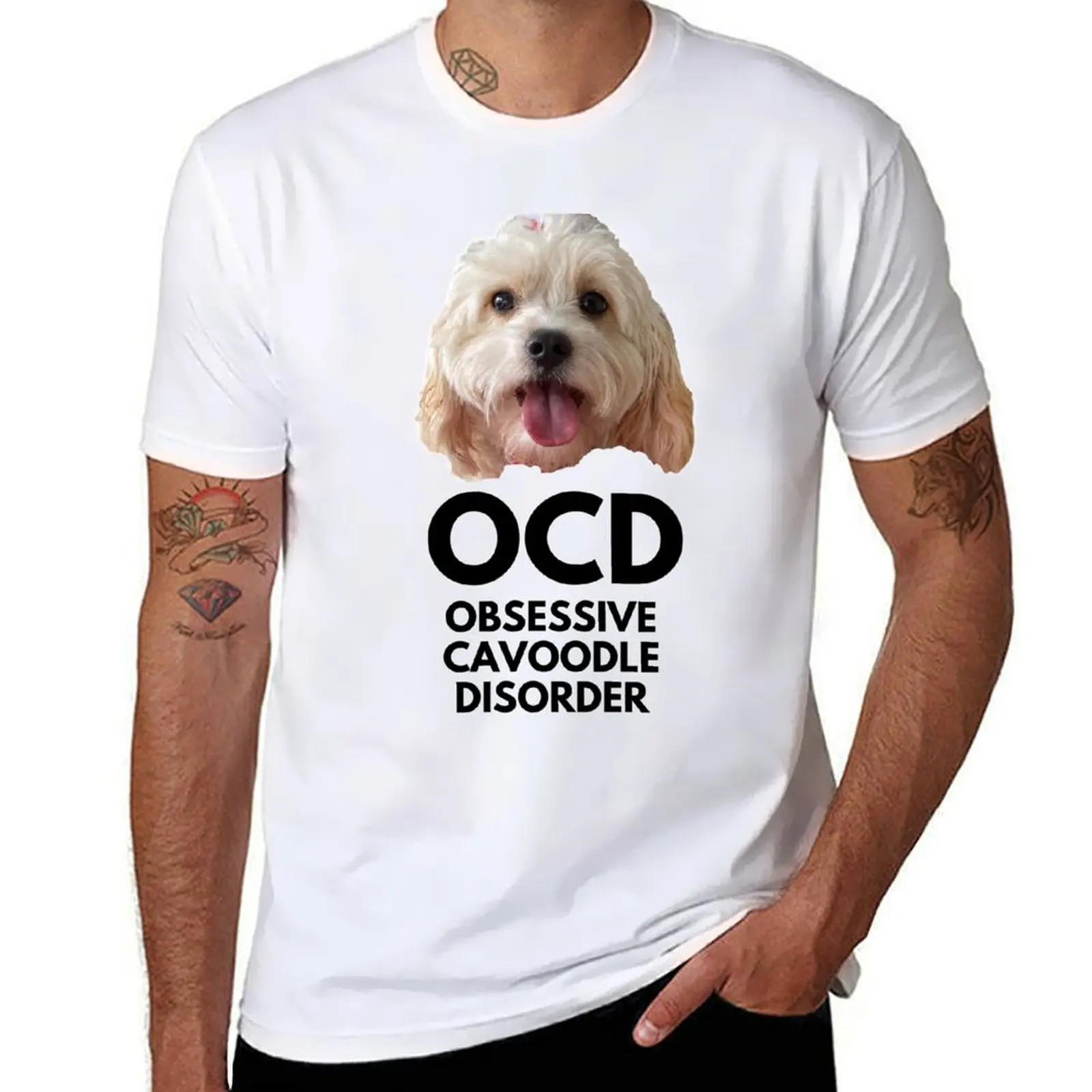 

OCD. Obsessive Cavoodle Disorder T-Shirt man t shirts high quality luxury brand cotton t shirts high quality T-shirt