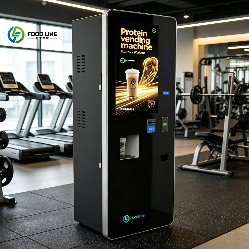Customized Touch Screen Milkshake Gym Cold Mixed Drink Coffee Protein Shake Vending Machine with Independent Mixing System