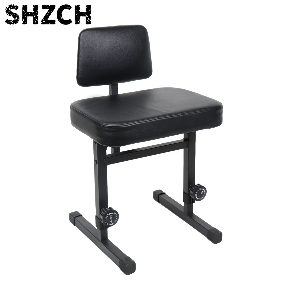 New H-type Lifting Piano Stool Five-speed Adjustable Electronic Piano Stool Piano Keyboard Chair with Backrest