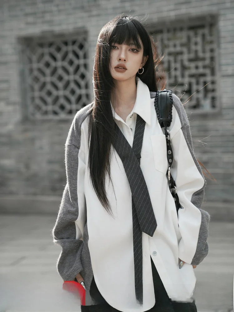 

Свободный крой в стиле ретро, длинный свитер с воротником свека для женщин, осень-зима, полиэстер, хлопок, шерсть, удобный дышащий свитер