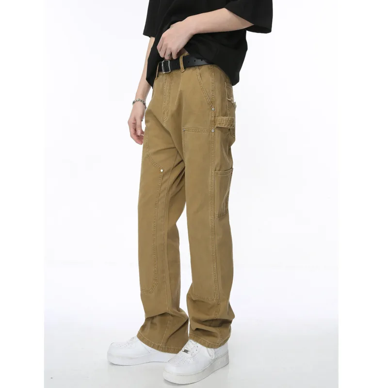 [OIMG] 2024 Four Seasons New Product American Trendy Brand Woodcut Pants Work Jeans