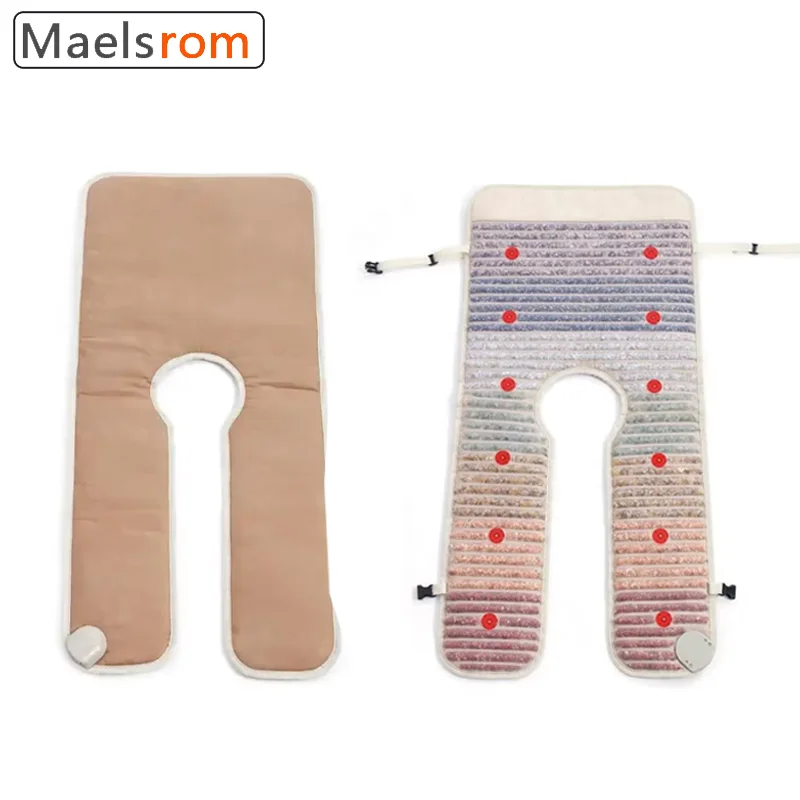 PEMF Infrared Heating Pad with Negative Ions & Photon Therapy - Professional Neck & Shoulder Massage Mat for Deep Pain Relief