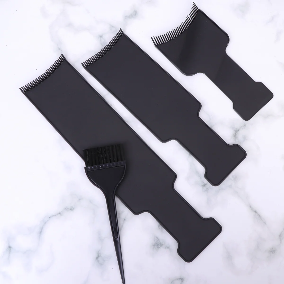 4PCS Hairdressing Tools Hair Highlights Board Hair Coloring Brush Hair Salon Supplies Hair Dye Set Hair Dye Kit - Image 2