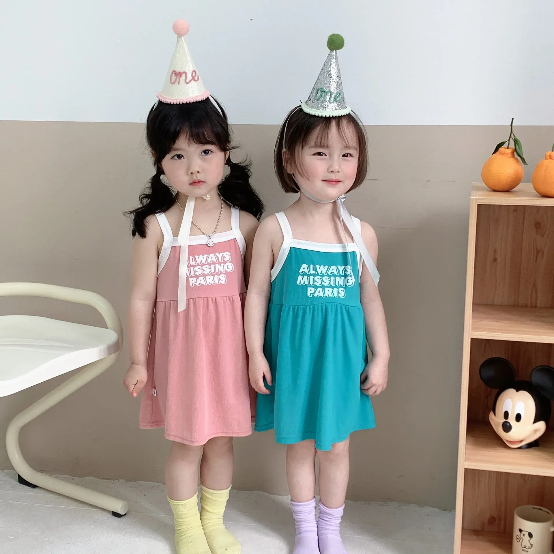 2025 Baby Girls Summer Casual Dress Kids Sleeveless Comfortable Dresses Fashion Children Clothes Vestidos