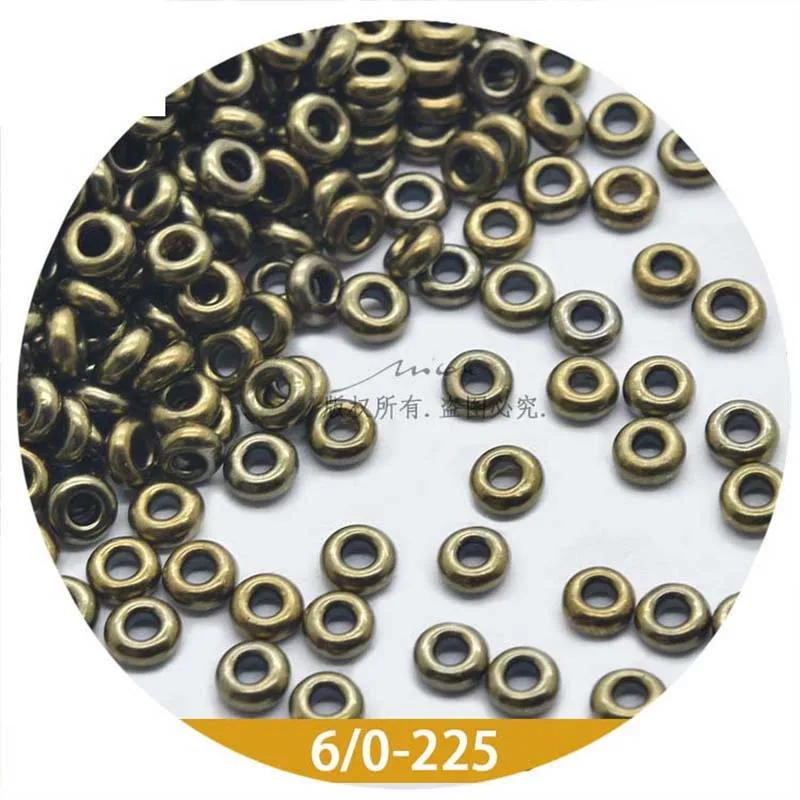 Japan Original TOHO DIY Glass Beads Handmade Beaded DIY Material 6/0 Round Beads 4mm Solid Color Metal Series 5g Loose Beads