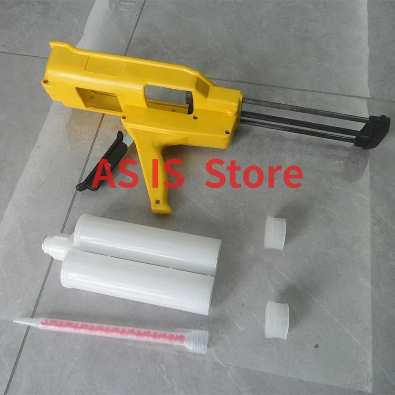 400ml Manual AB Glue Caulking Gun 1:1/2:1 Ratio with MC10-18 Mixing Tube