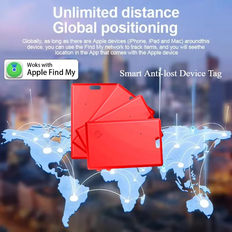 

Wallet Finder Smart Bluetooth Tracker Card and Item Locator for Luggage Tags Passports For Apple's Find My App (Only iOS)