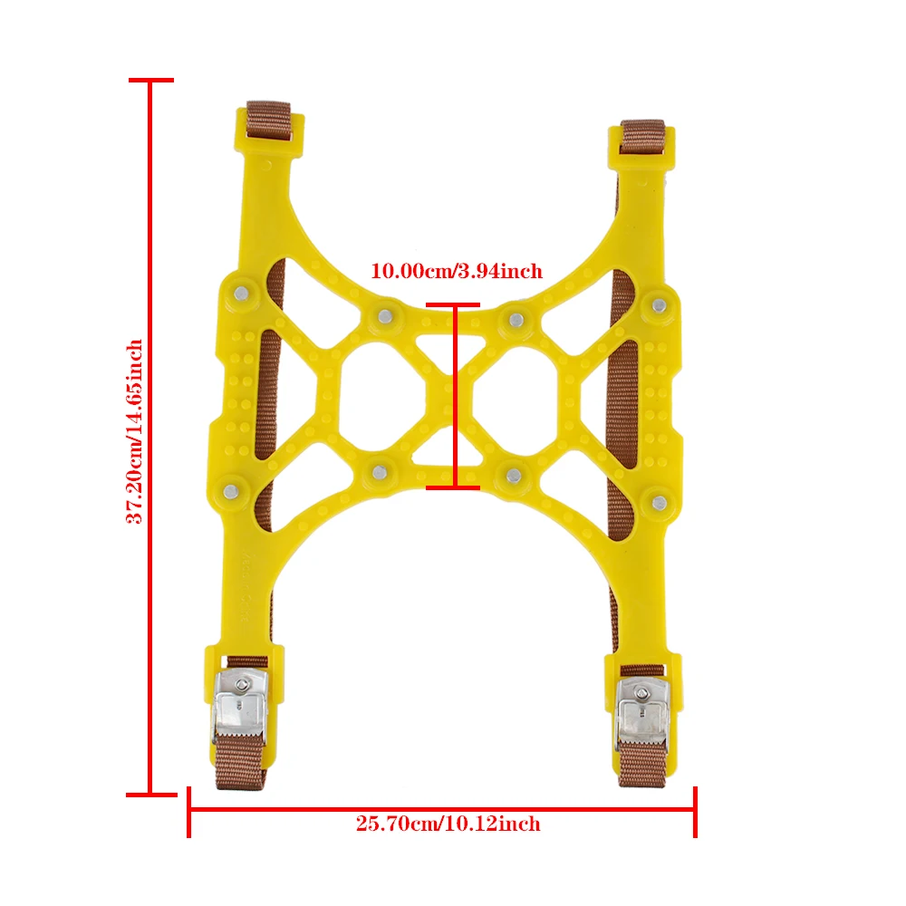 Wheel Snow Chains TPU For Mud Ice Roadway Adjustable Car Tire Anti-skid Chain Emergency Tool Double Buckle Thickened 1 Piece