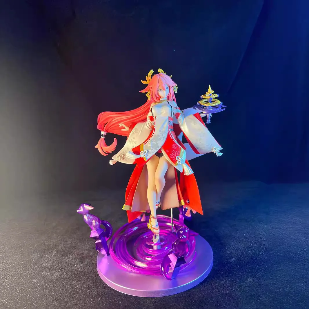 

Genshin Impact Yae Miko GK PVC Action Figure Anime Figure Model Toys Collection Doll Gift