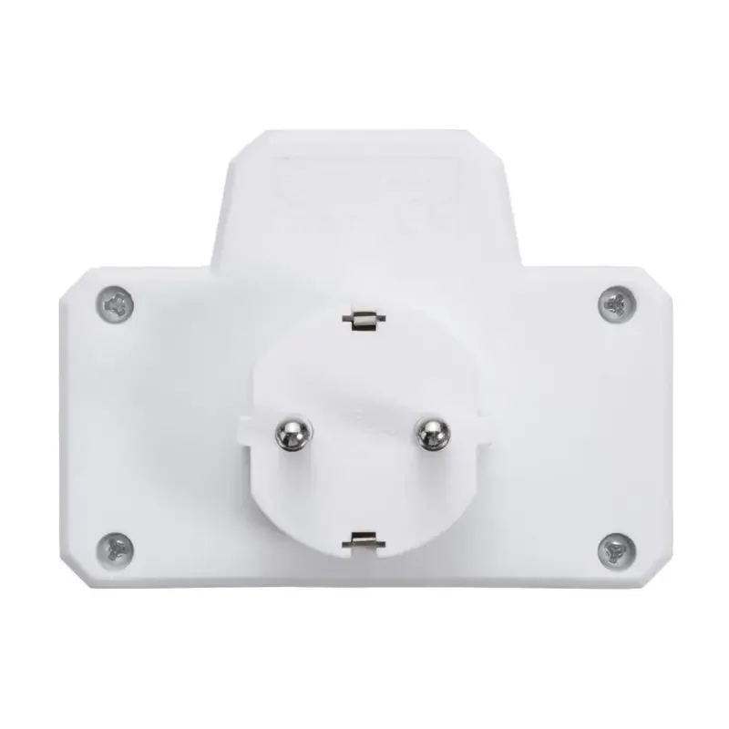 Tomada de conversão soquete duplo com tomada Plug Switch, padrão da UE, 250V, 16A, Q84D