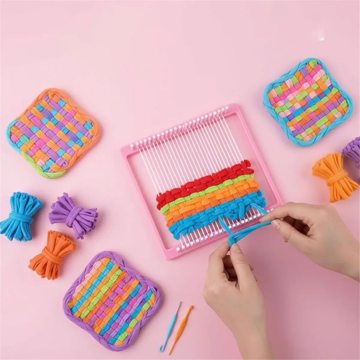 update. 1000 Pcs Refill Loops for Weaving Loom, 10 Colors Elastic Loom Bands for DIY Crafts