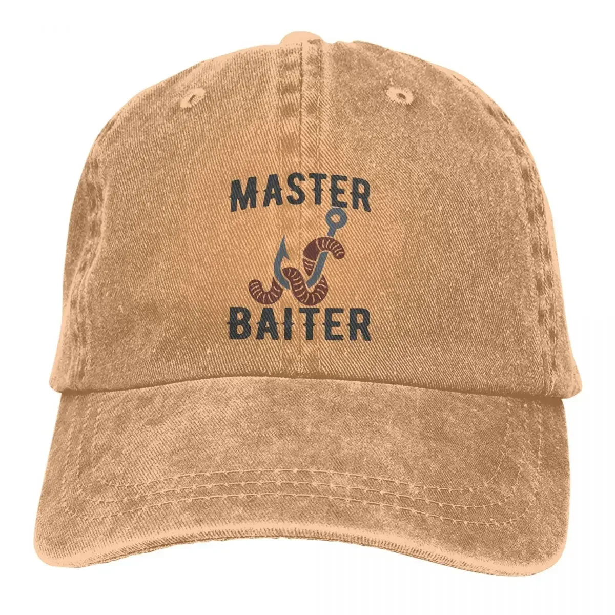 Master Baiter Funny Fisherman Classic Baseball Caps Peaked Cap Sun Shade Hats for Men Women