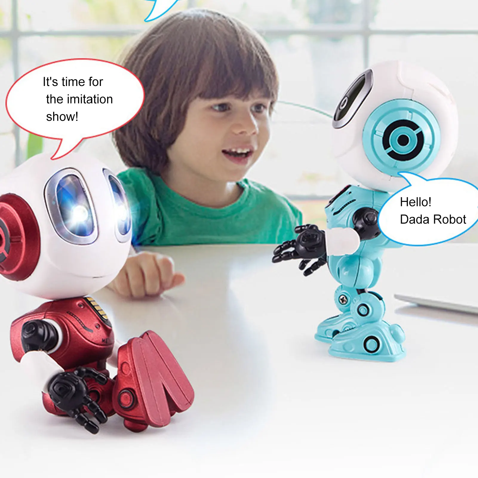 Giocattolo Robot elettrico con musica leggera luminoso lampeggiante canto giocattolo danzante per bambini ragazzi ragazze giocattolo regalo