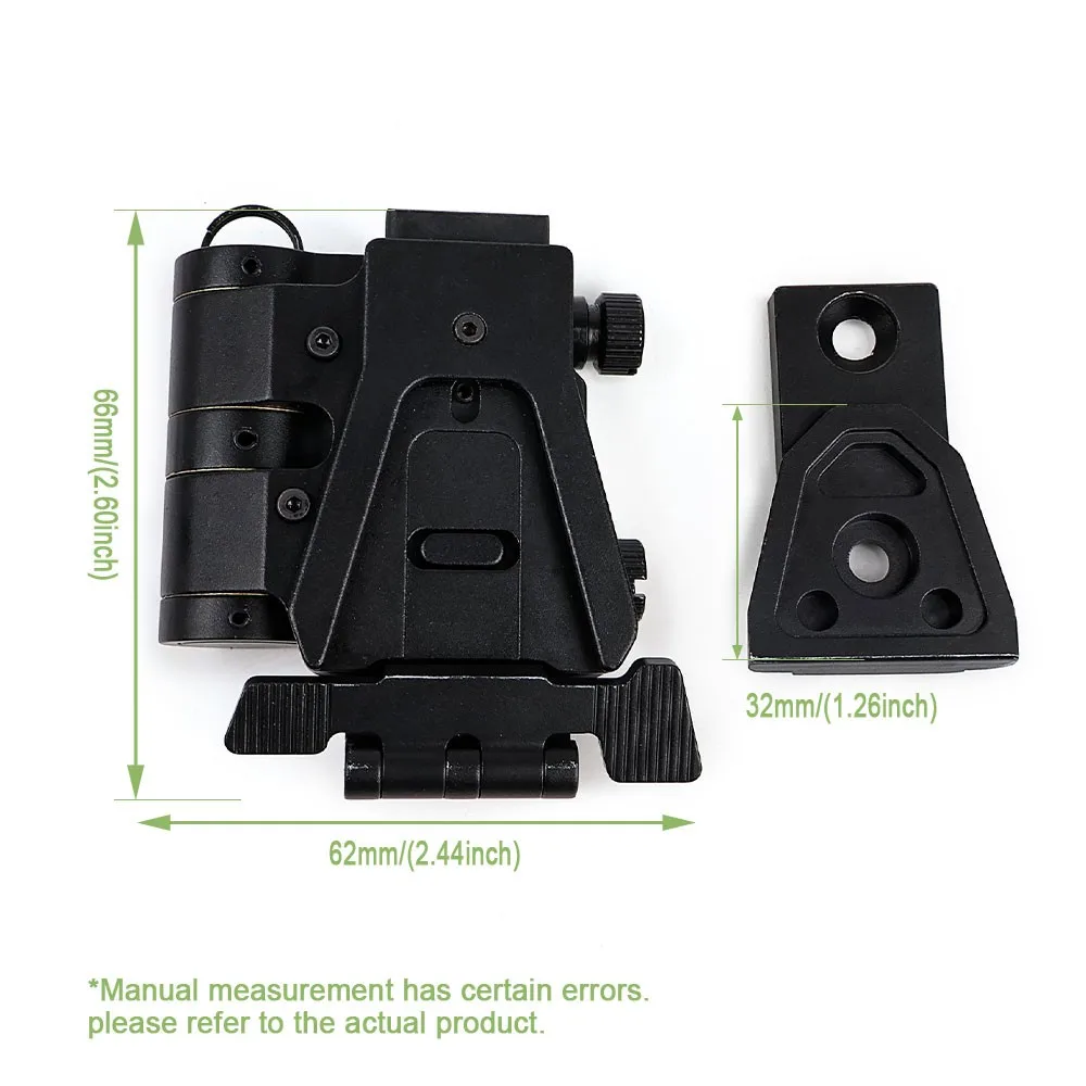 SOTAC GEAR Metal Flip-To-Side Flip Mount Quick Release Magnifier Flip Mount For G33 G43 Magnifier 2