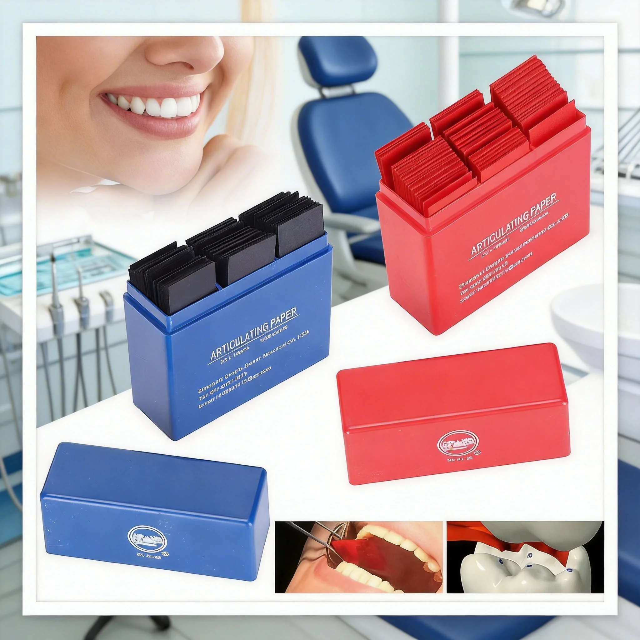 

1/2Box Teeth Care Whitening Dentist Tools 55*18m Dropship PIORPOY 300Pcs Occlusive Paper Dental Articulating Orthodontic Strip