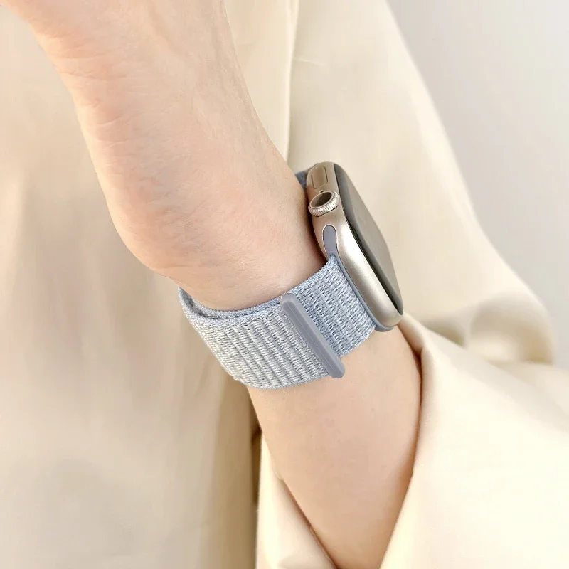 Nylon-Schlaufenarmband für Apple Watch 12 Armbänder 42mm 46mm 41mm 45mm 40mm 44mm 49mm Armband Correa iWatch Series 11 10 SE3 9 8 7 Ultra – Detail 5