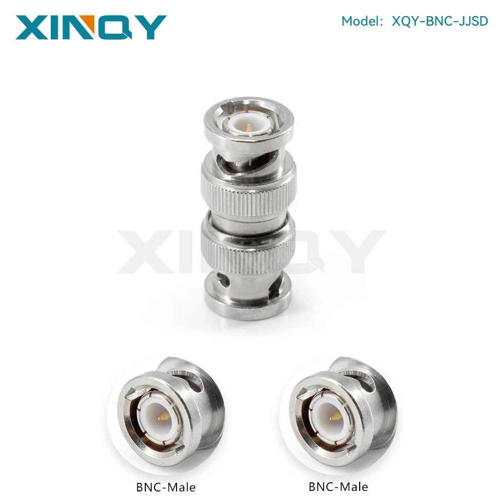 XINQY 50 Ohm BNC-JJ Coaxial Adapter (0-4GHz, Q9 Male-to-Male), RF Test Converter