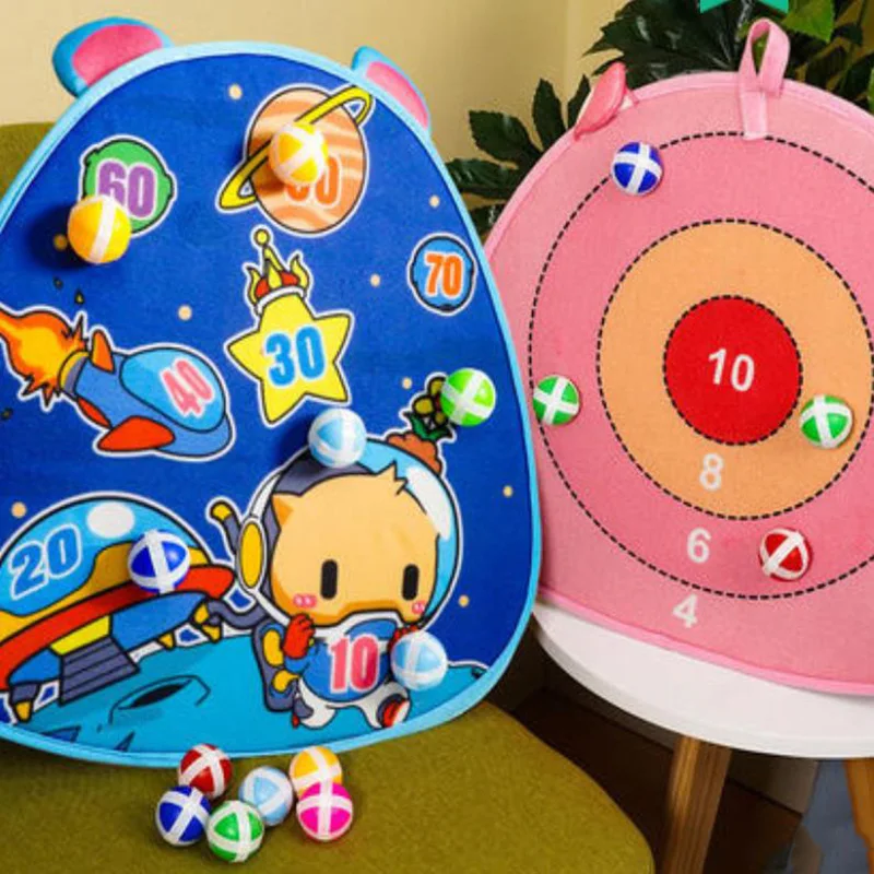 

Children Dart Board Kindergarten Throwing Sticky Ball Indoor Sports Toy Target Dartboard Parent Interactive Toys Kids Game Gift