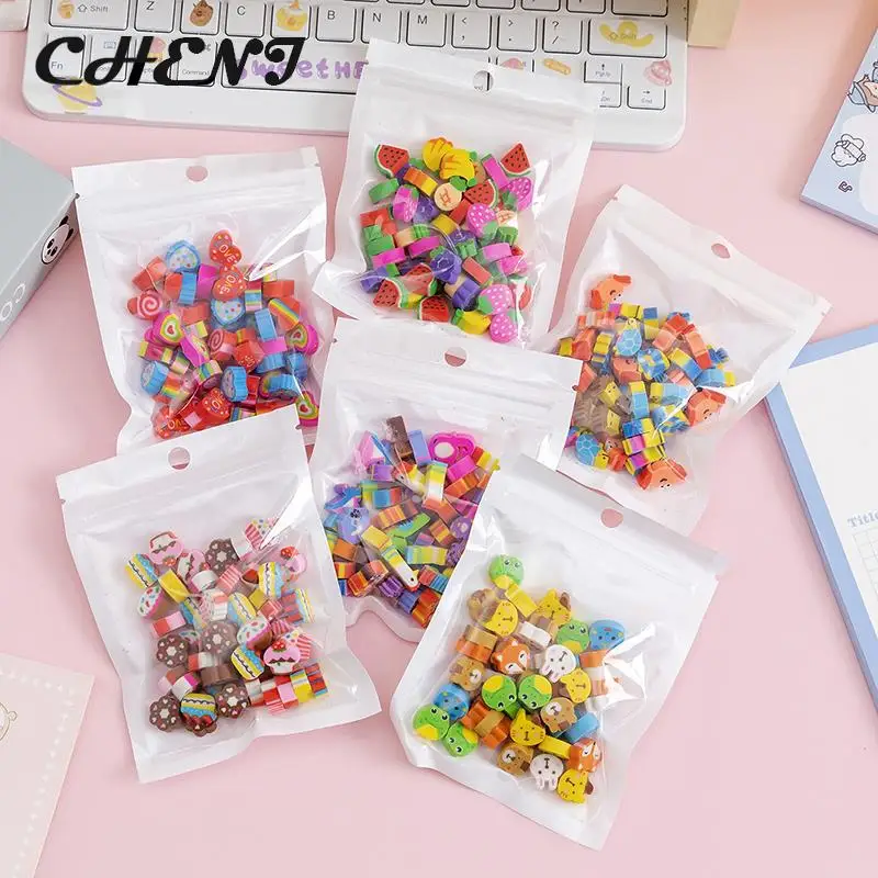 50 шт./упаковка, милые ластики