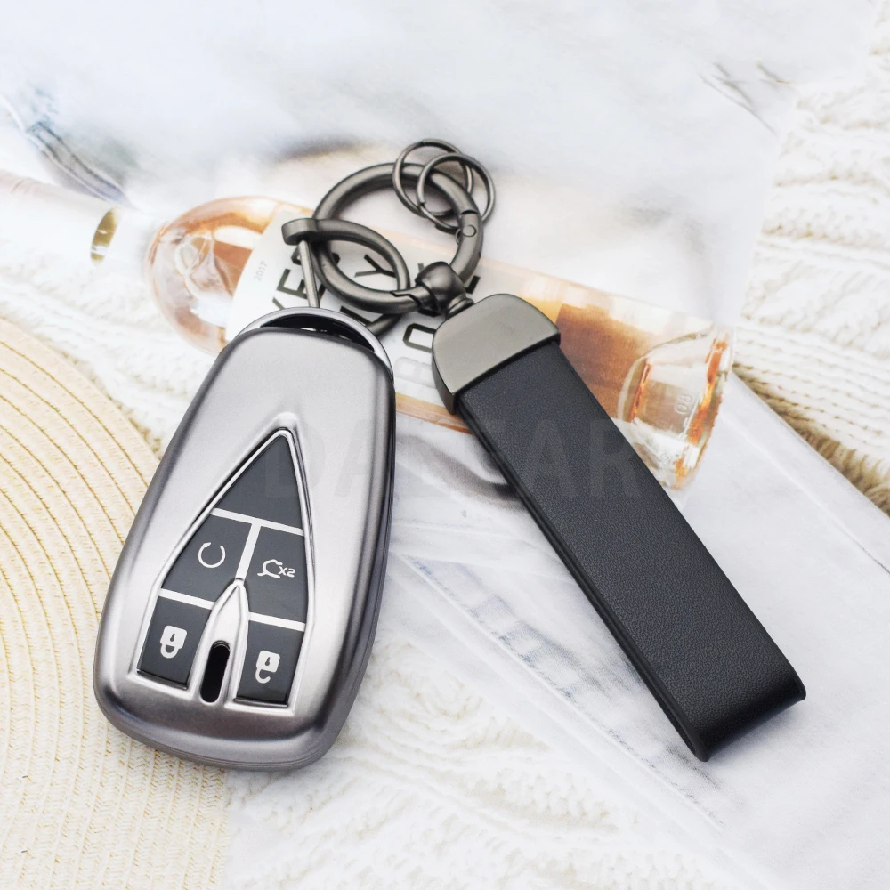 Funda para llave de coche de TPU de 4 botones, carcasa para Changan CS35PLUS CS35 Plus CS55 CS75 Eado UNIT UNIK Oushan X5 X7, accesorios para llavero
