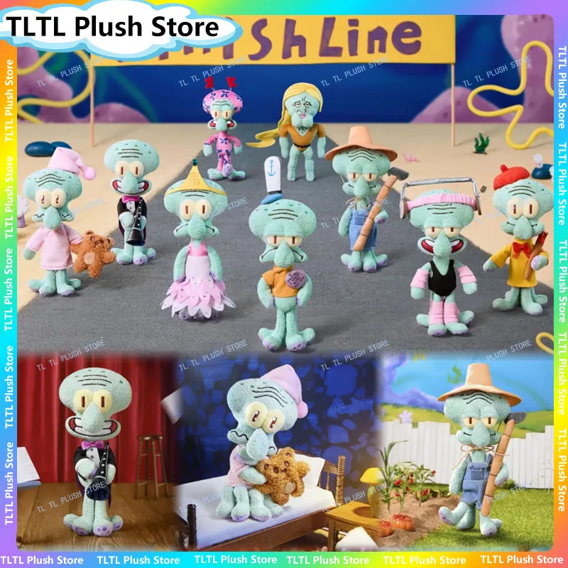 

Authentic Squidward A Day Plush Toy Collection Plush Blind Box Bikini Bottom Trendy Dress Up Toy Ornament Perfect Gift For Girls