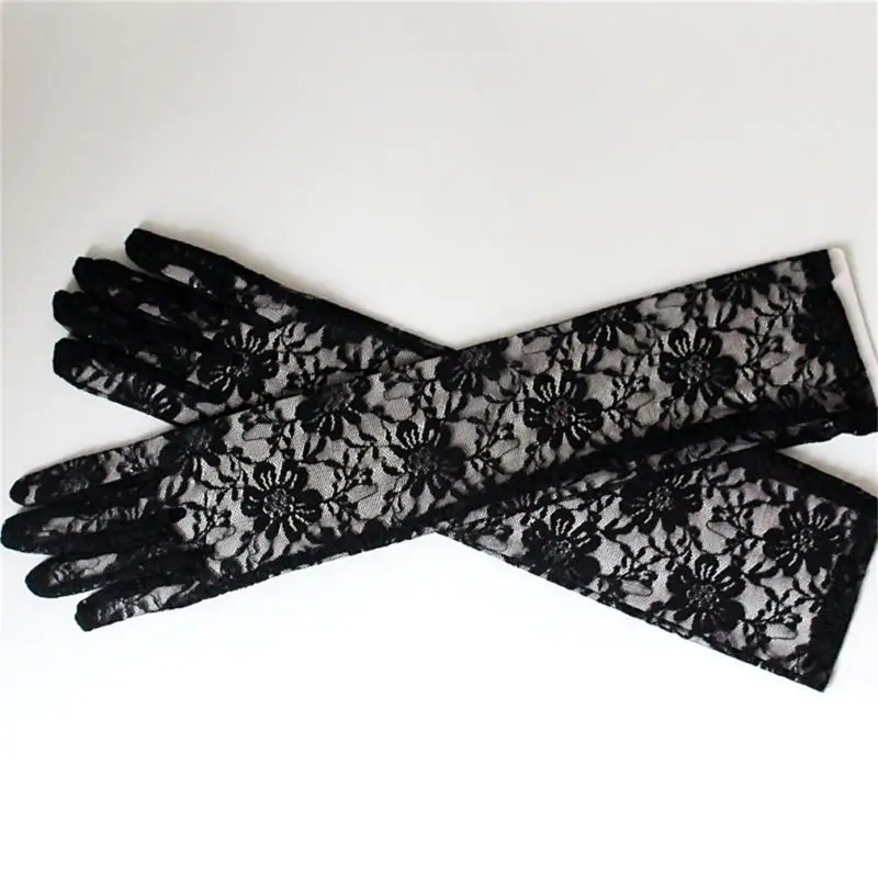 39BD Flower Long Gloves Lace Gloves For Women Prom Gloves Bridal Gloves for Wedding