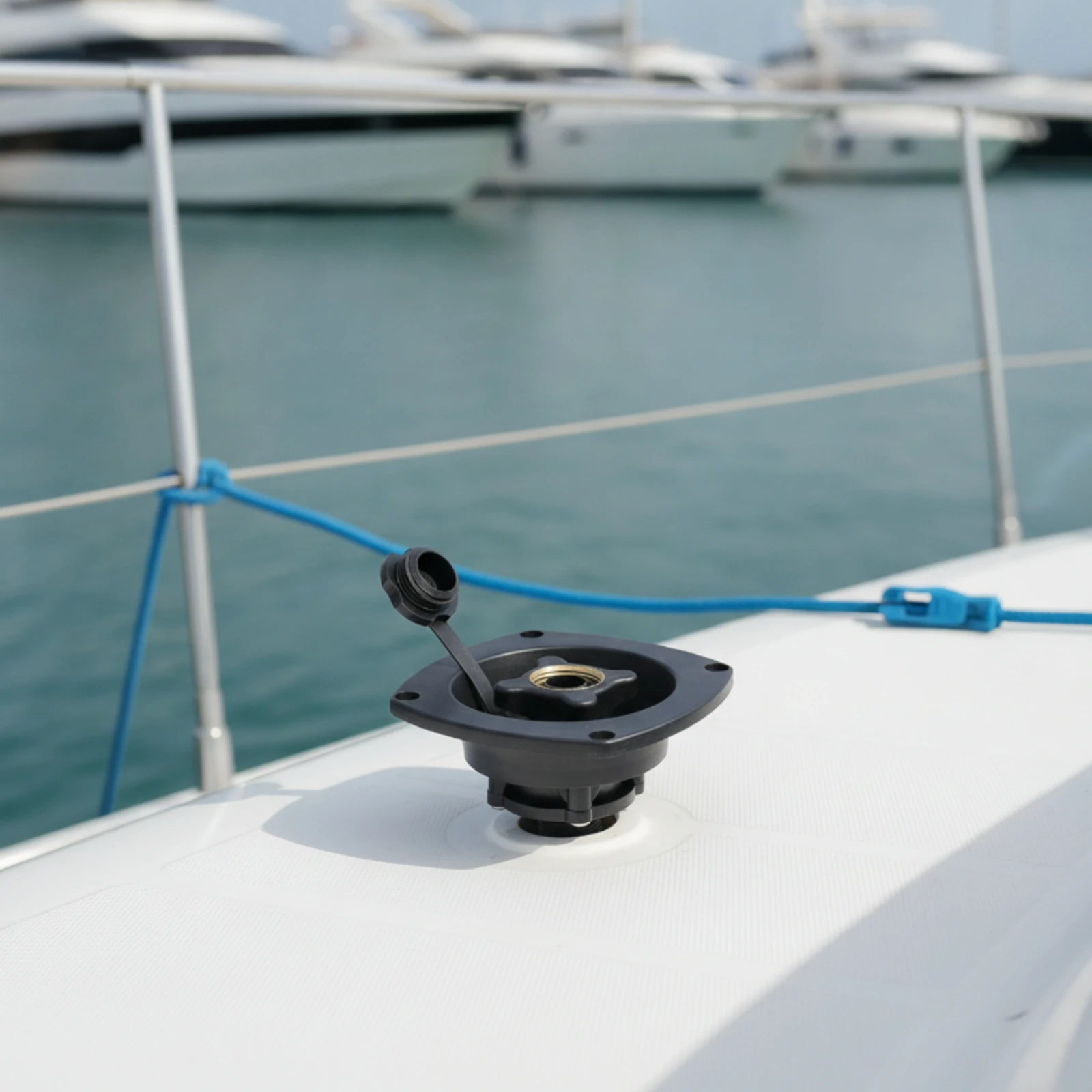 RV Water Inlet Fitting Square Recreational Vehicle Water Fill Inlet Universal Universal Compatibility & User-Friendly to Use