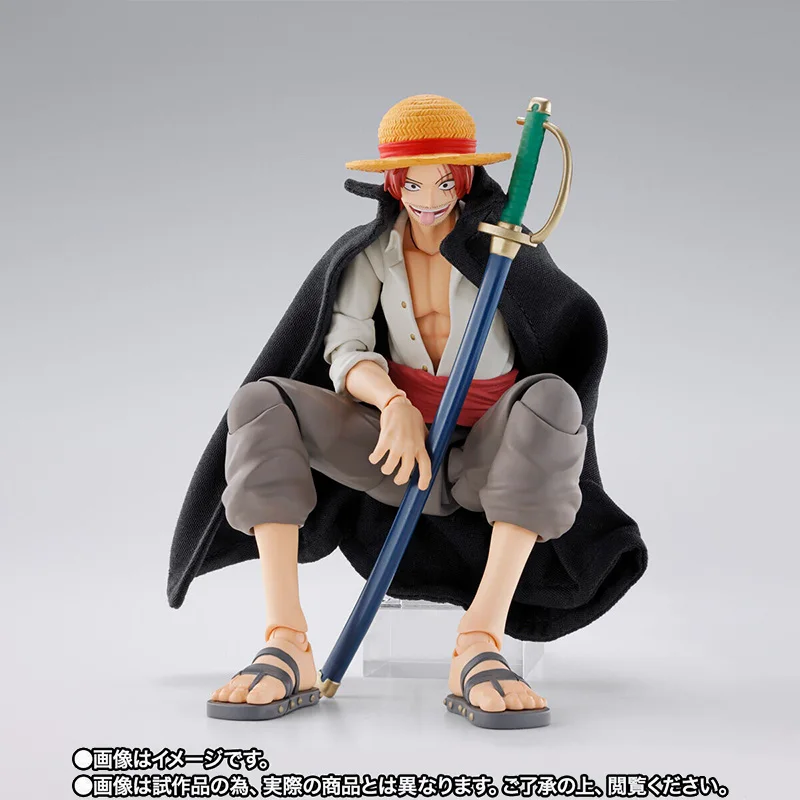 بانداي S.H.Figuarts قطعة واحدة شانكس والقرد D لوفي الطفولة عمل الشكل حقيقية SHF أطقم منمذجة شخصيات كرتونية نموذج الهدايا
