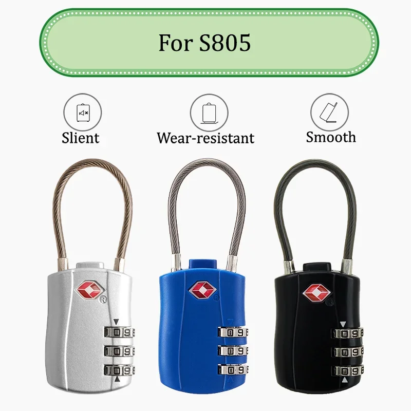For S805 Simple Combination Padlock Compact Design Key-Free Management Portable and Keyless Multiple Colors Available