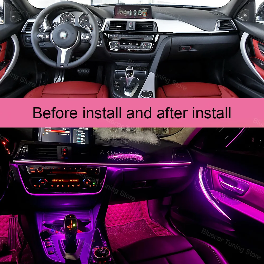 Dynamic Active Ambient Lighting For BMW 3 Series F30 F31 F80 4 Series F36 Upgrade Accessories Atmosphere Lights car accessories
