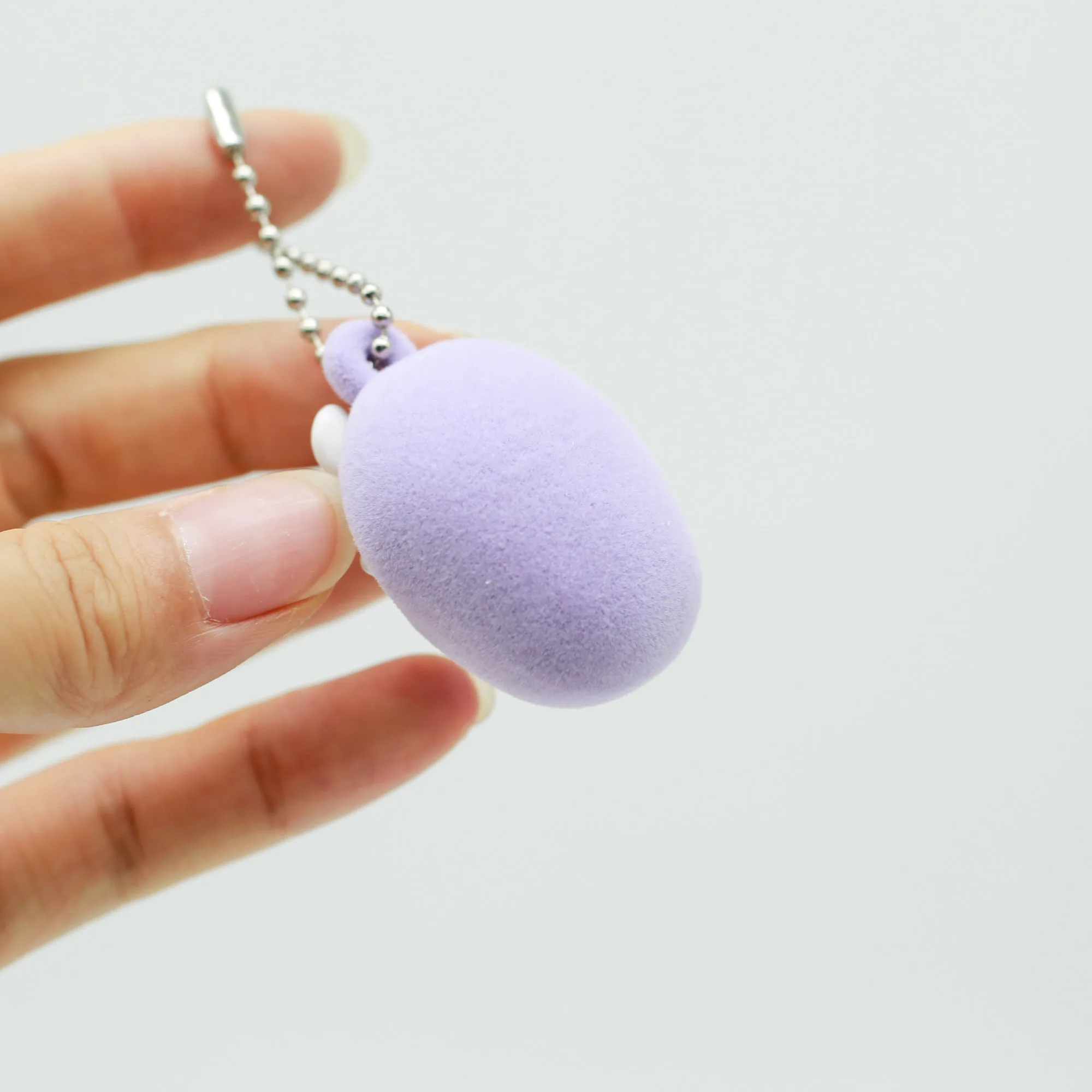 Flocado bebê chiikawa infantil chaveiro saco pingentes figuras kawaii coletar caixa cega brinquedo meninas bolsa ornamento crianças presente de aniversário