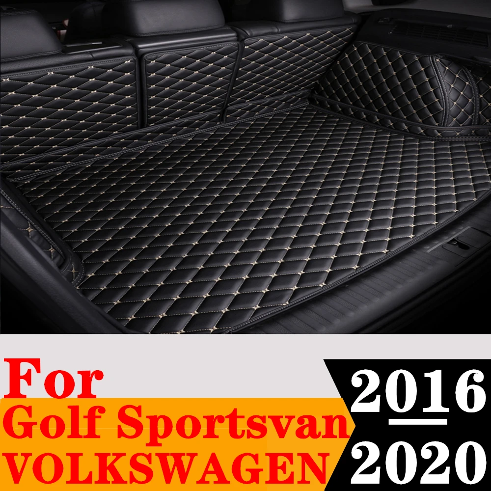 

Полный Комплект ковриков для багажника автомобиля на заказ для Volkswagen VW Golf Sportsvan 2020 2019 2018 2017 2016, Задняя подкладка для груза, багажная накладка