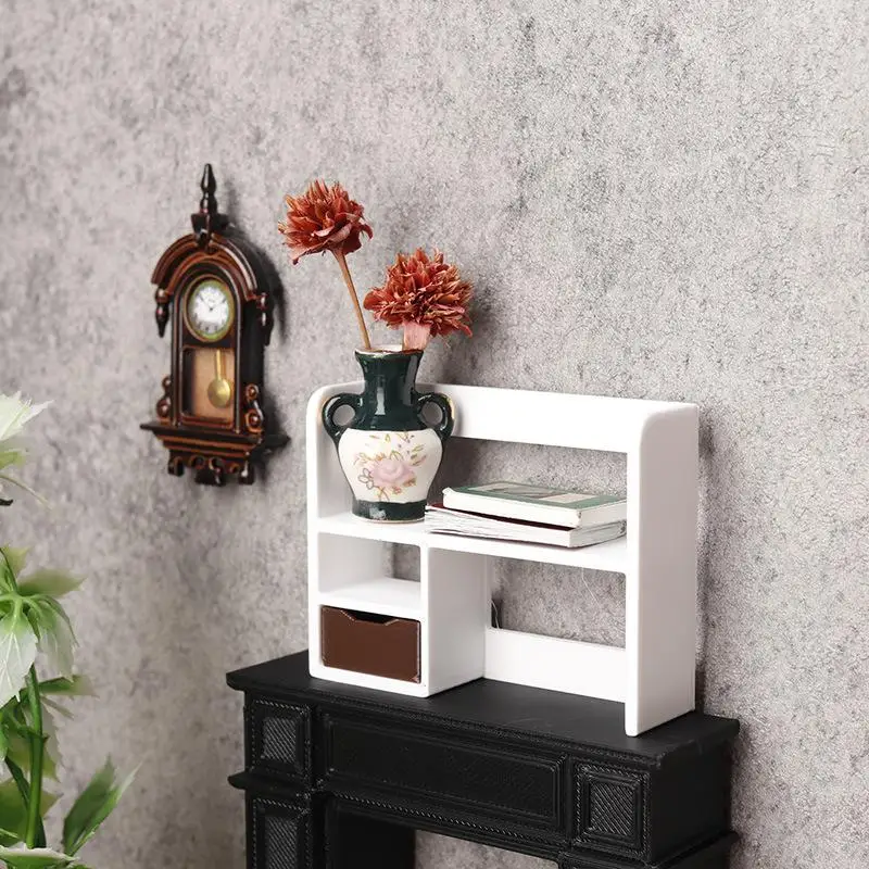 1Pcs 1:12 Scale Storage Rack Organizing Shelf Dollhouse Miniatures Furniture Dolls Accessories Scenery Model Toy