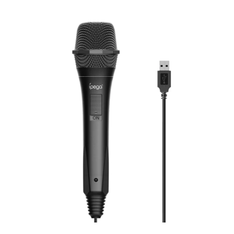 Ipega PG-9209 Wired Game Microphone For for PS4 Xboxes One High Sound Quality Mic Switch Wii