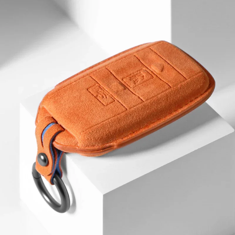 For Rolls-Royce Cullinan DAWN Phantom GHOST Wraith Alcantara Key Cover Keychain Key Case for Car