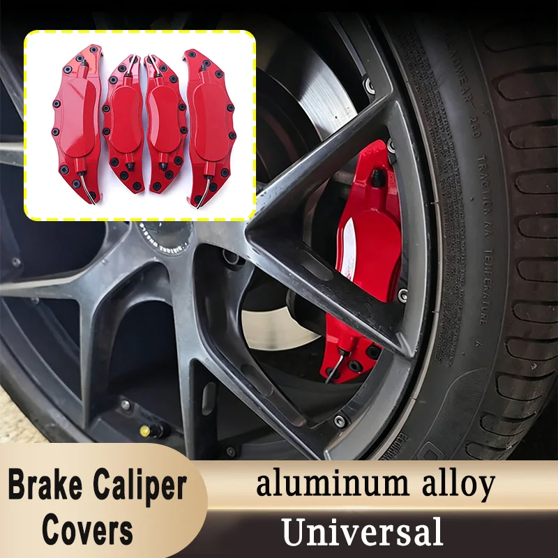 Universal Wheel Hub Brake Caliper Anti Dust Protective Disc Shell for Audi BMW VW Mercedes Benz, etc. Metal Brake Caliper Covers