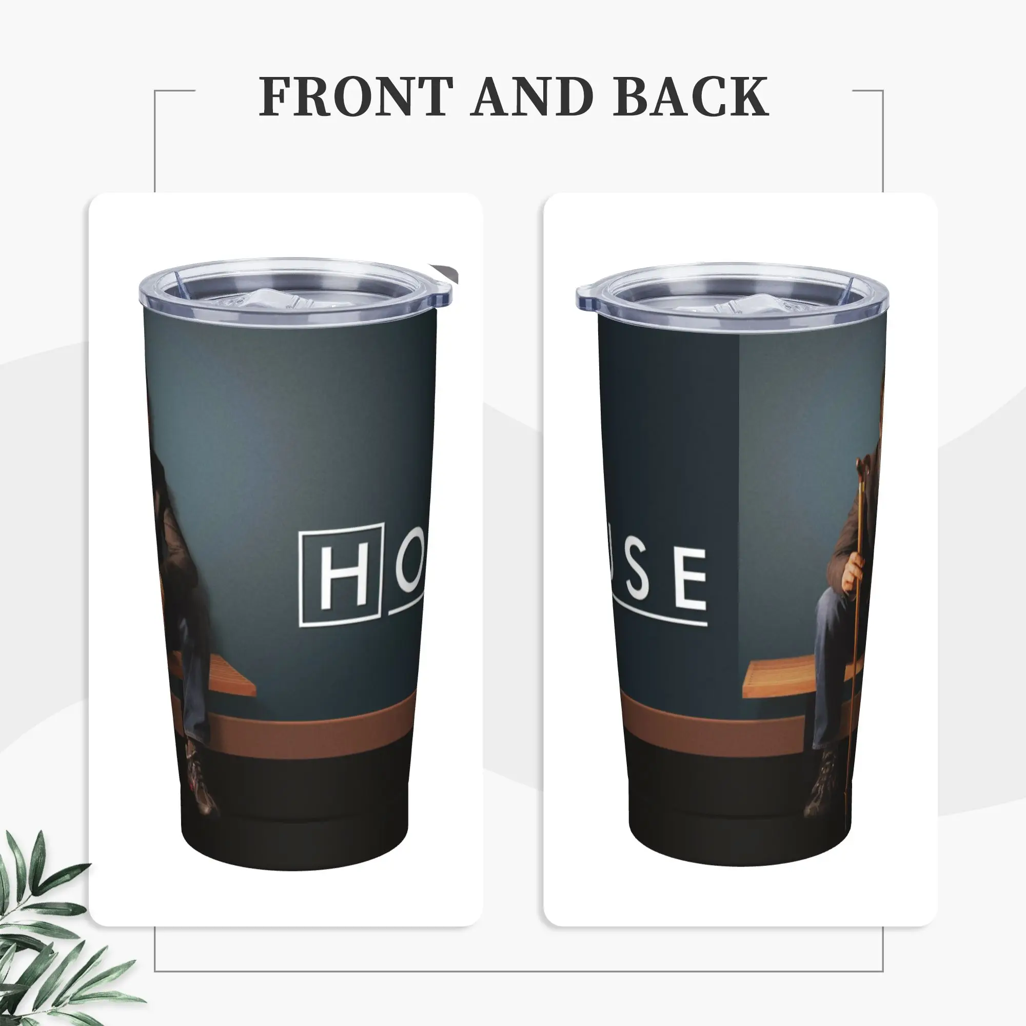 

Доктор Дом Горячее ТВ-шоу Стакан из нержавеющей стали Кружки для вождения Чашка 20 унций Термочашки Сохраняют тепло Горячие напитки Молоко Чай Бутылка для воды