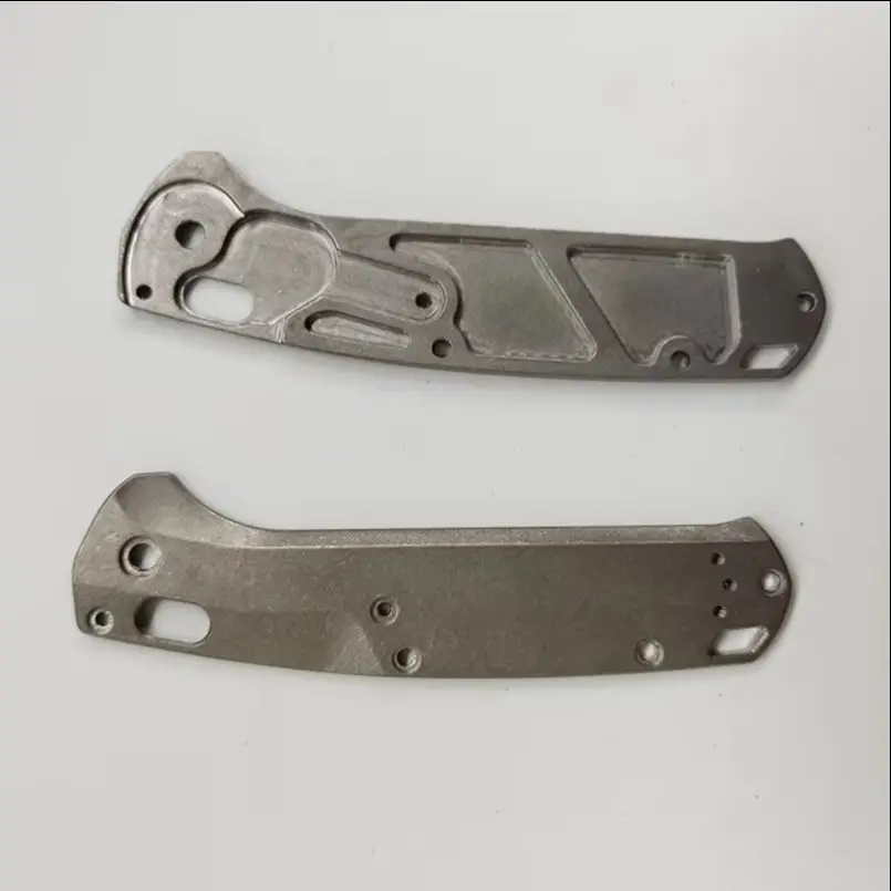 CNC سكين التيتانيوم مقبض بقع الموازين ل Benchmade 15535 علامة السكاكين قبضة DIY بها بنفسك جعل استبدال الملحقات