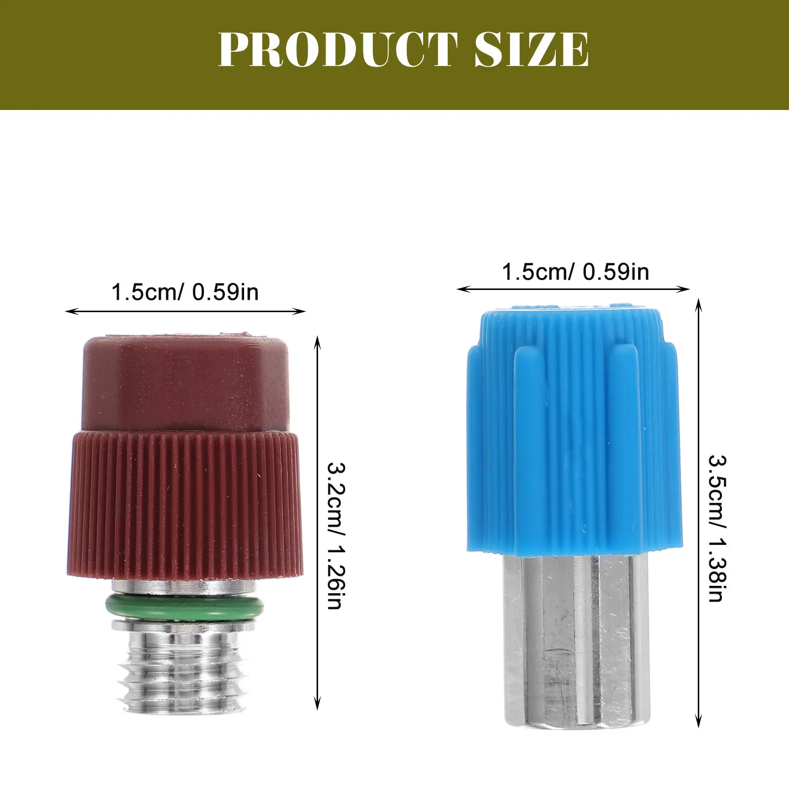 1Pair Refrigerant Hose Adapter Stainless Steel Conditioning Connector Fitting for Air Conditioner Filling Exhaust Detection - view 5