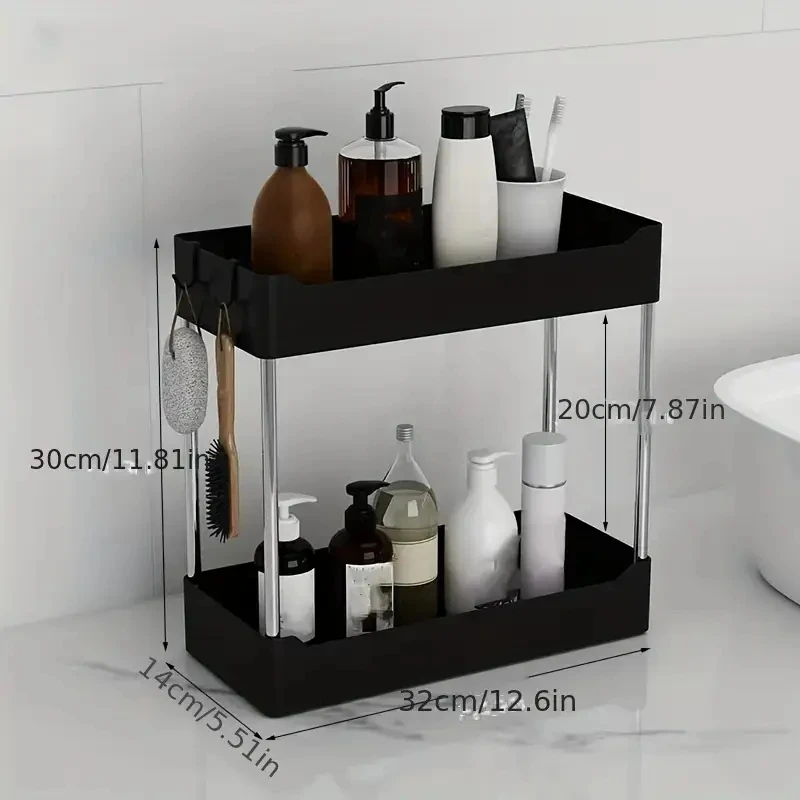 1pcBathroom sink kitchen countertop storage rack bathroom supplies snack storage rack washbasin narrow seam rack toilet