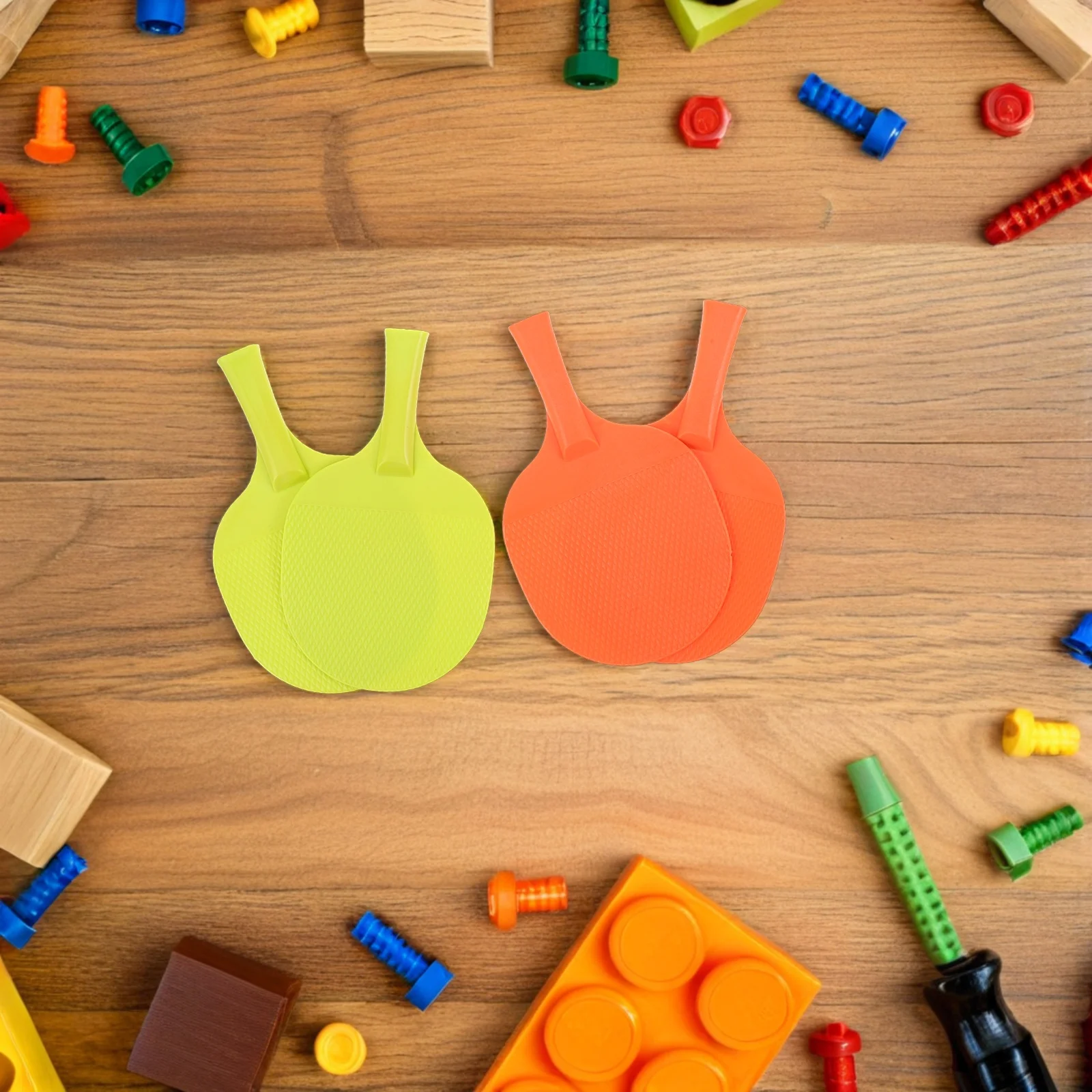 4 مجموعات من مجموعة تنس الطاولة المعلقة في الأماكن المغلقة، جهاز تدريب التنسيق بين اليد والعين، متعة عائلية، محمولة وسهلة الاستخدام