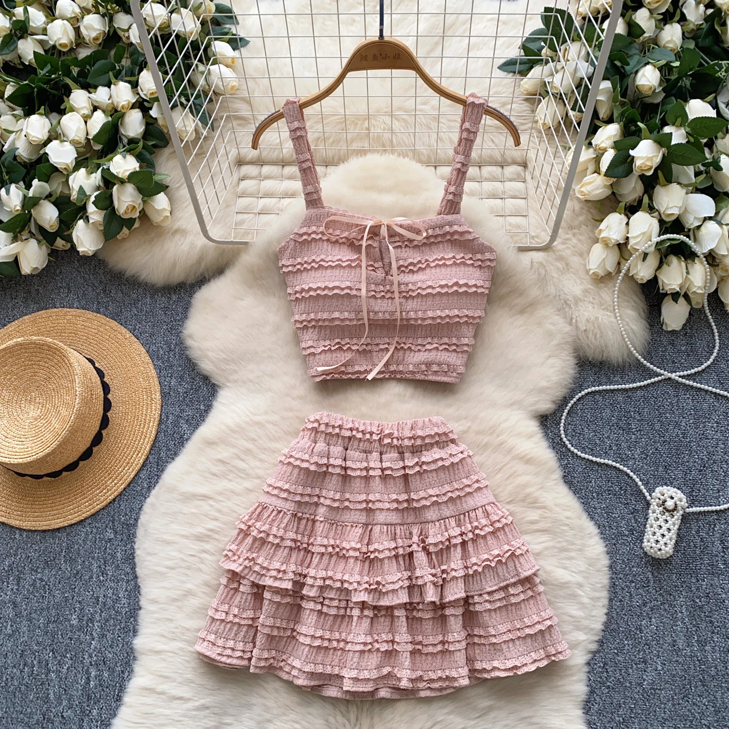 

Vintage square neck butterfly dress Slim Elegant Korean Fashion High Street Sexy Spring Summer Women Femme Two Piece Set
