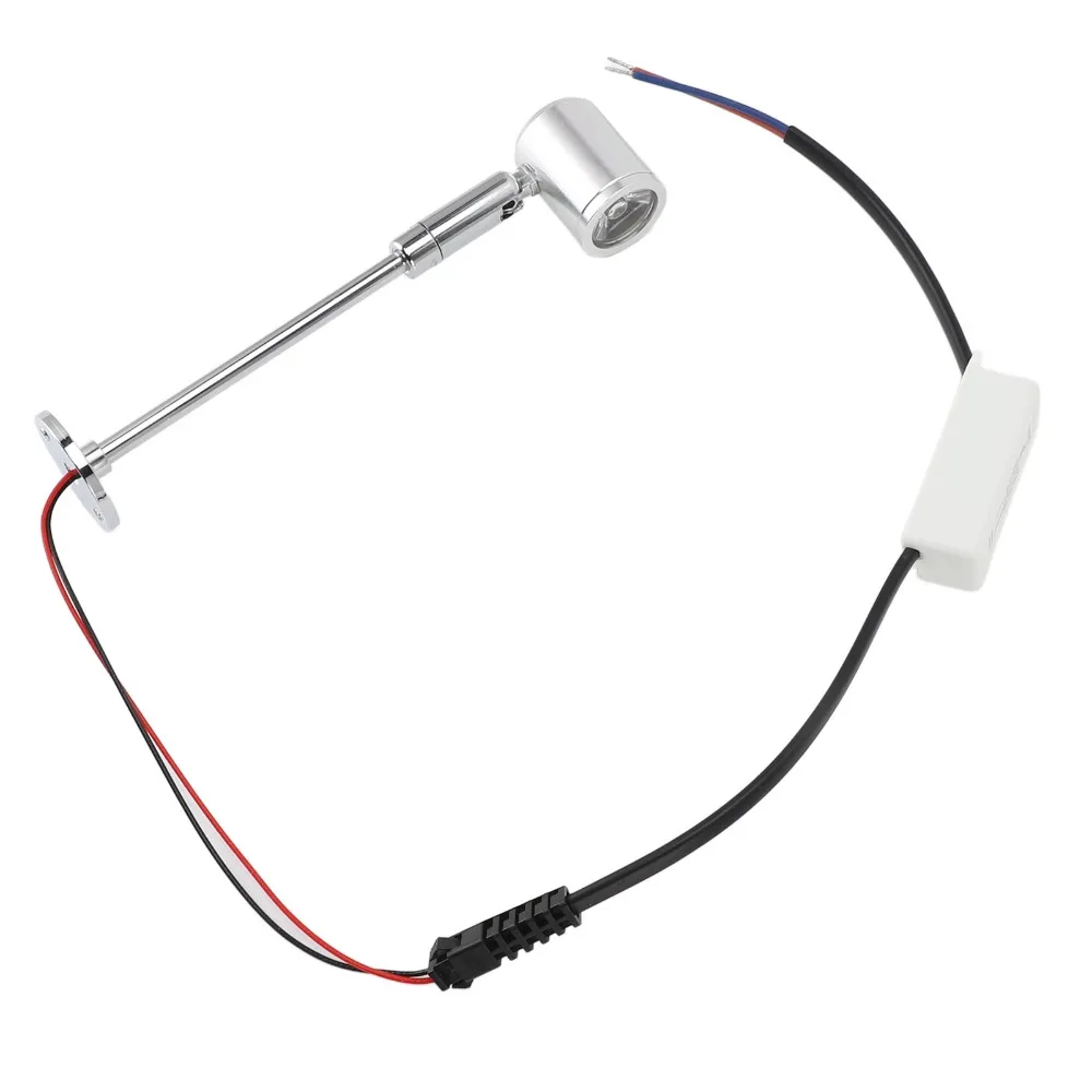 Bright 3W LED Spotlight Light Aluminum Alloy Silver LED Spot Light Hardwired Standing Up Spotlight Museum