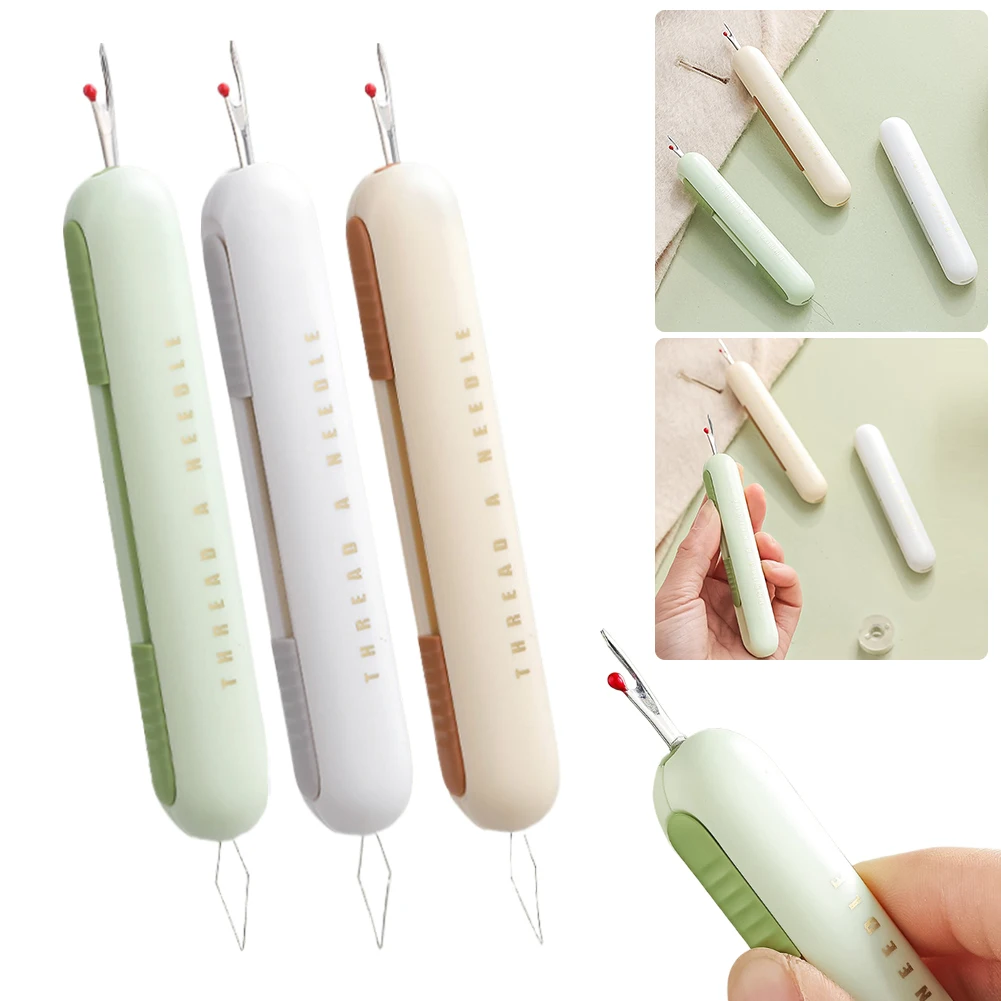 Seam Ripper Threading and Seam Remover 2 in 1 Thread Remover Tool Multifunctional Compact for Sewing Crafting Knitting