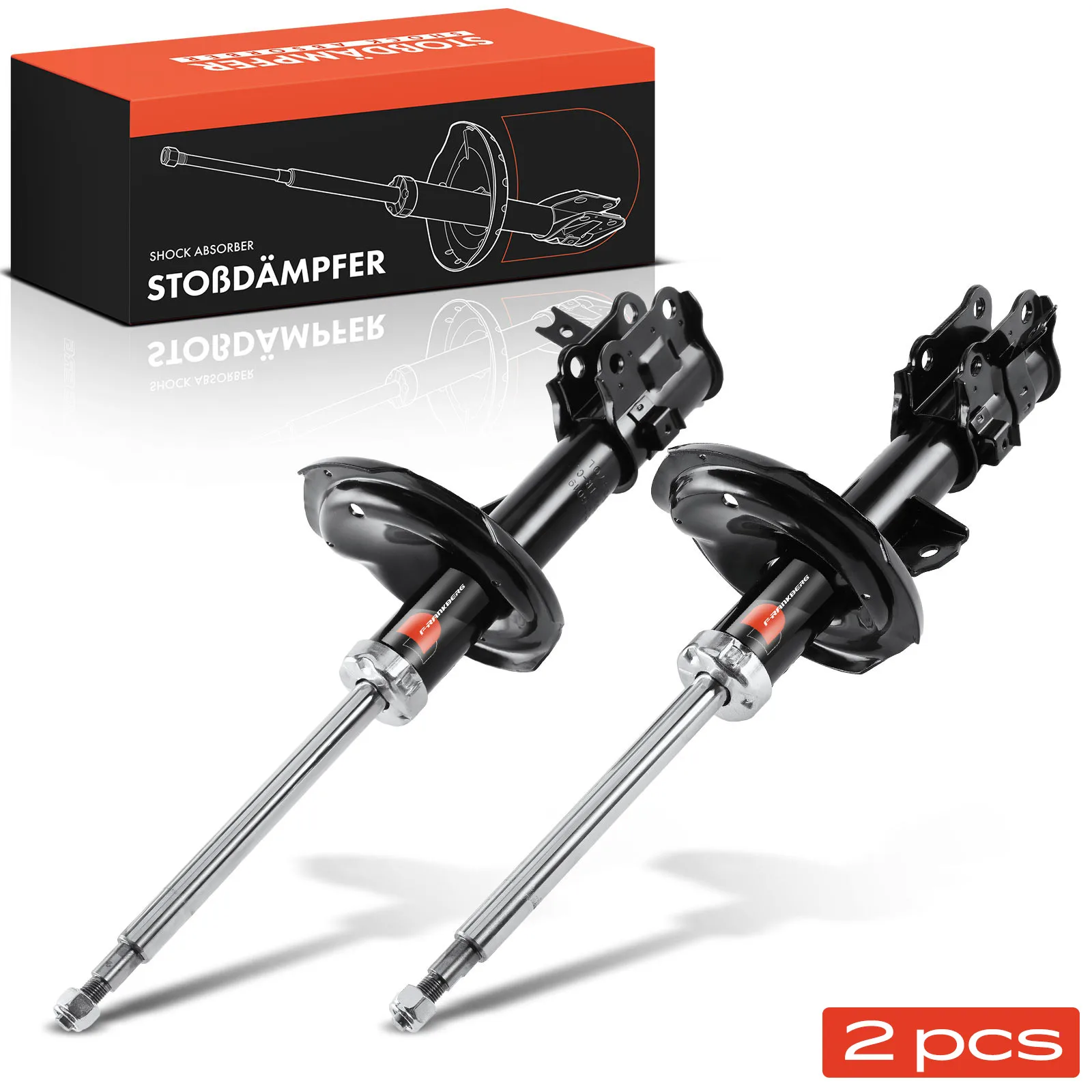 Frankberg 2x Stoßdämpfer Vorderachse für Hyundai Accent III MC KIA Rio II JB 2005-2011 546501G400 333516 313517 546501E100