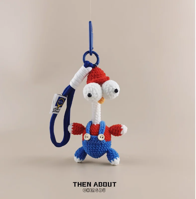 Love fun glaring chicken chicken bag pendant pendant Keychain pendant gifts for people.