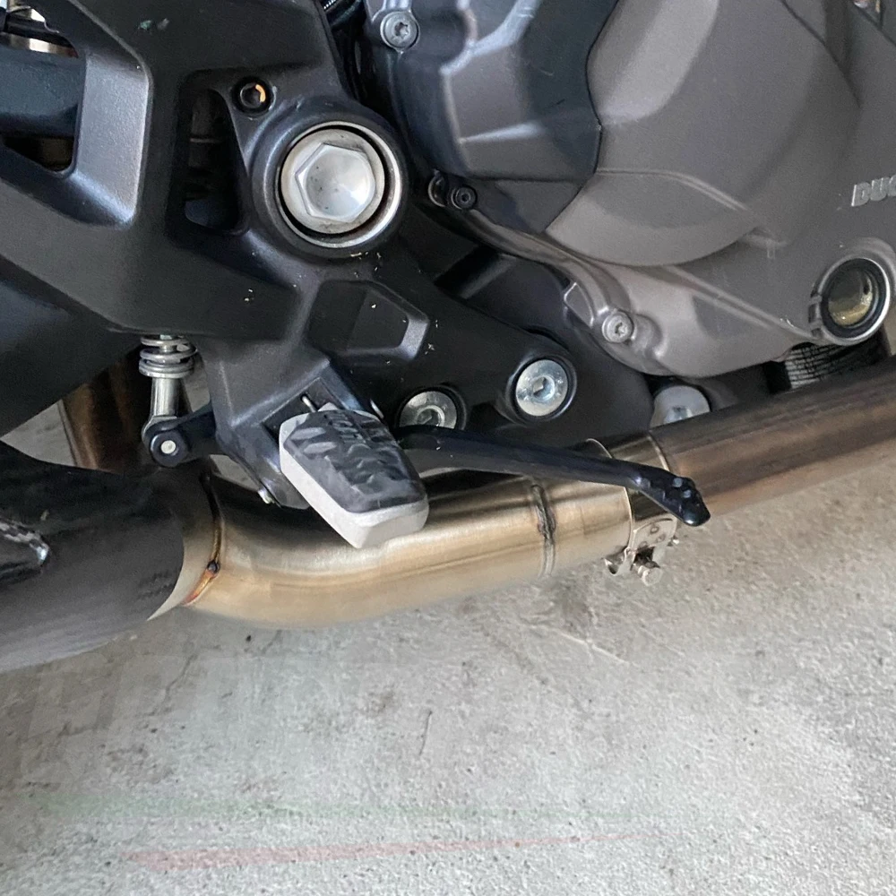 For Monster 937 2021-2023 Monster 950 Motorcycle Exhaust Muffler Middie Link Pipe Slip-On Titanium Alloy Mid Pipe