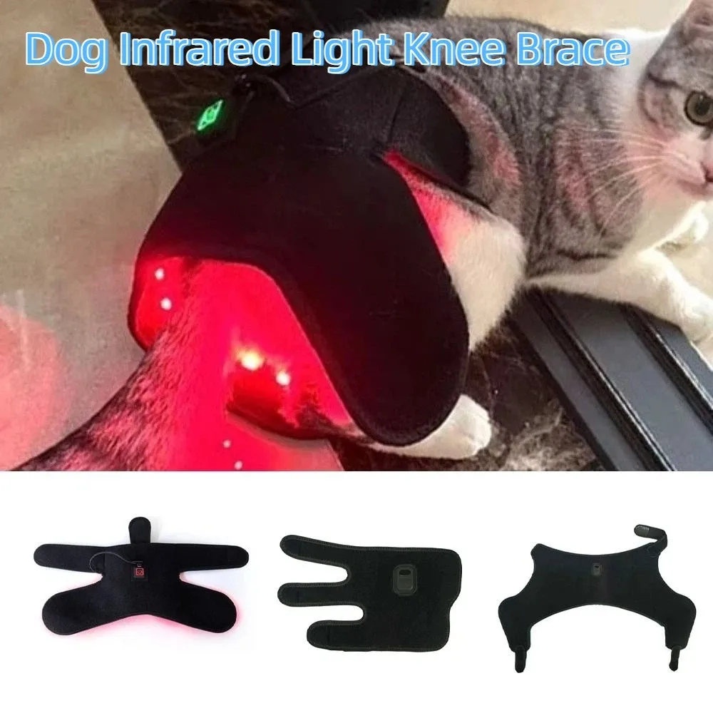 Automatic Timing Pet Red Light Recovery Device Promote Circulation Relieve Discomfort Dog Infrared Light Knee Brace Comfortable